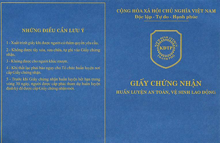 Tổng quan về chứng chỉ an toàn lao động